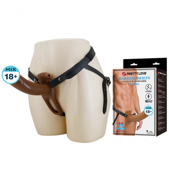 PRETTY LOVE - Bradden Harness Briefs Men's Penis Sleeve (L:17cm - D:4.5cm) PRETTY LOVE - Bradden Harness Briefs Men's Penis Sleeve (L:17cm - D:4.5cm)